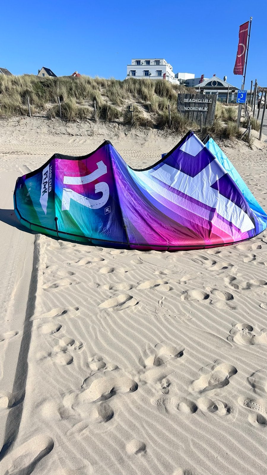 Harlem Peak 12m kite Nieuwstaat, Watersport en Boten, Ophalen of Verzenden, Zo goed als nieuw
