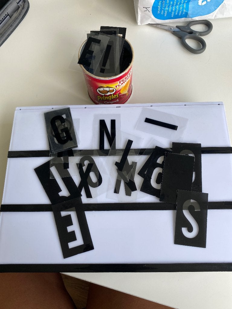 Letterbord lampje kapot, Ophalen of Verzenden, Gebruikt, Overige typen