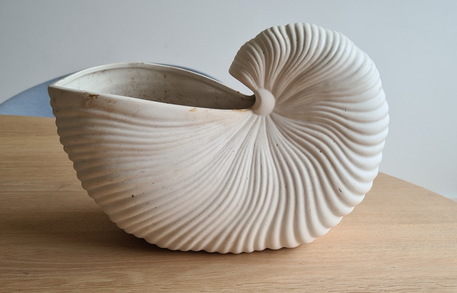 Ferm Living Shell schelp bloempot woondecoratie in off white, Ophalen, Gebruikt, Wit, Scandinavisch