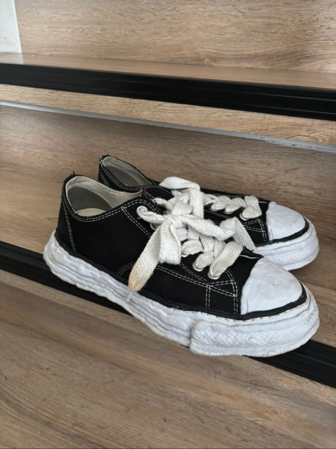 Originele Maison Mihara Yasuhiro Sneakers, Ophalen of Verzenden, Zo goed als nieuw, Zwart, Sneakers of Gympen