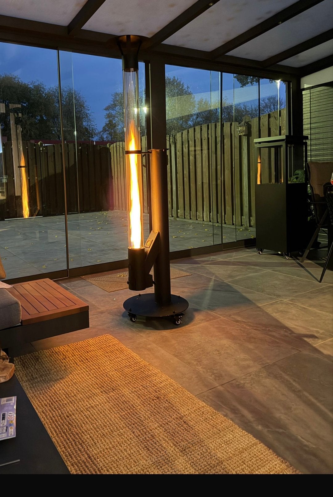 Pellet terrasverwarmer, Tuin en Terras, Terrasverwarmers, Ophalen, Zo goed als nieuw, Vloer