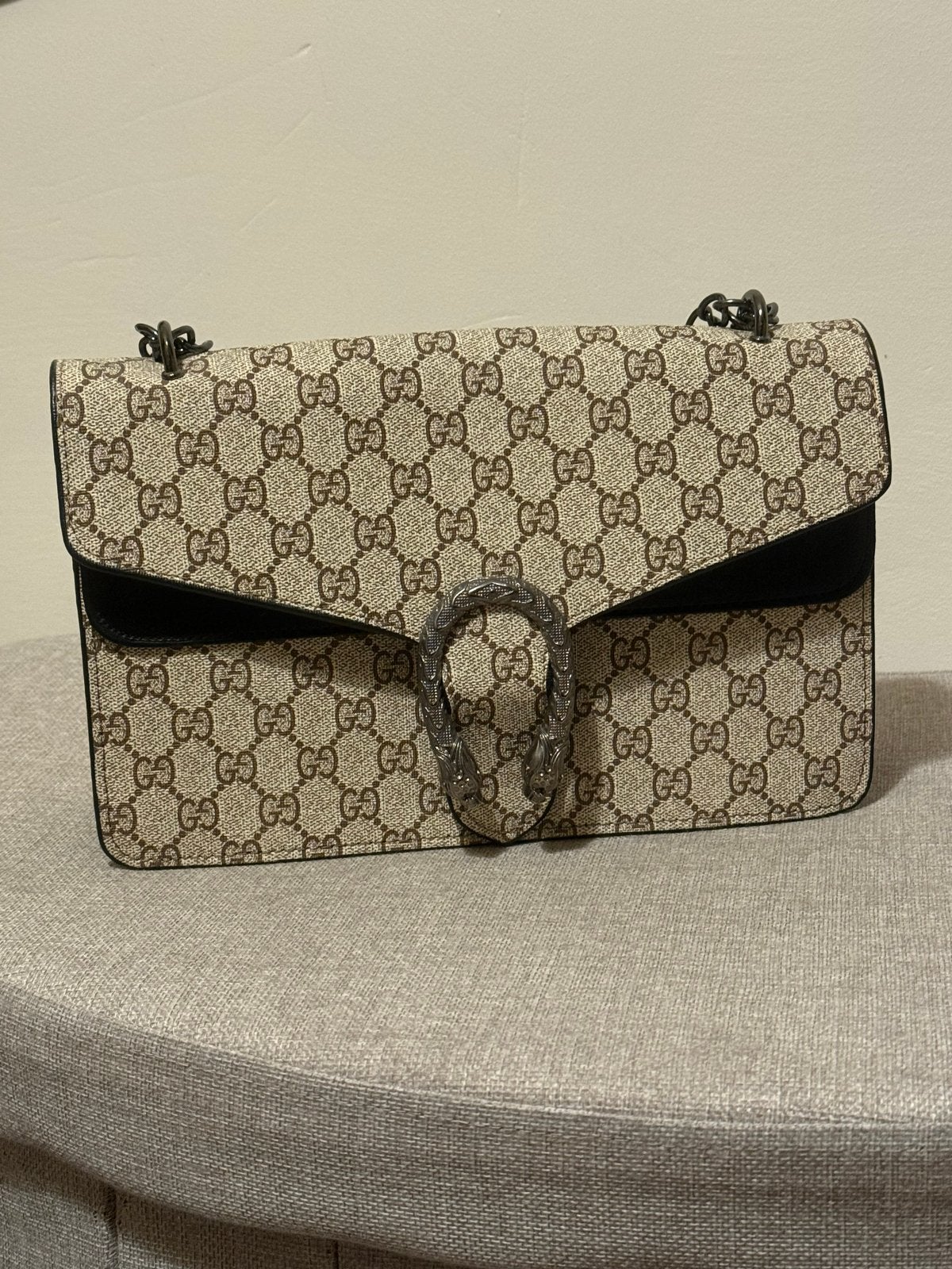 Gucci Dionysus GG Supreme Schoudertas, Ophalen of Verzenden, Zo goed als nieuw, Beige, Schoudertasje