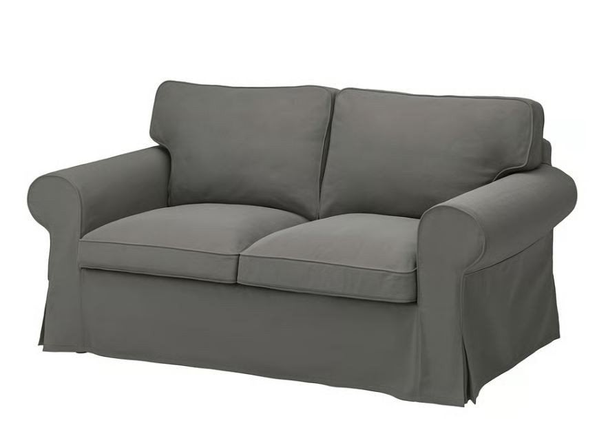 Ikea Ektorp 2-zitsbank Grijs in goede staat, Ophalen, Gebruikt, Tweepersoons, 75 tot 100 cm