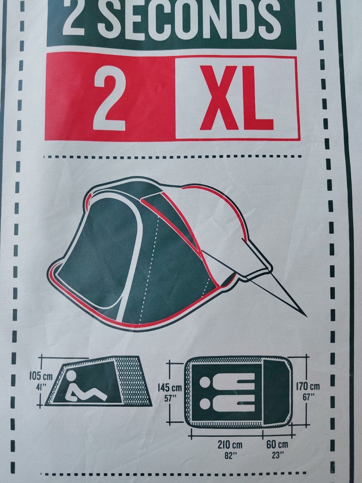 Tent pop-up 2XL Decathlon Quechua, Ophalen, Zo goed als nieuw, Tot en met 2