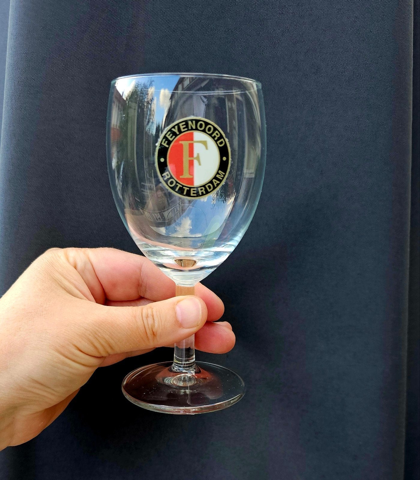Feyenoord wijnglas - Officieel clubitem, Ophalen of Verzenden, Nieuw, Meerkleurig, Glas