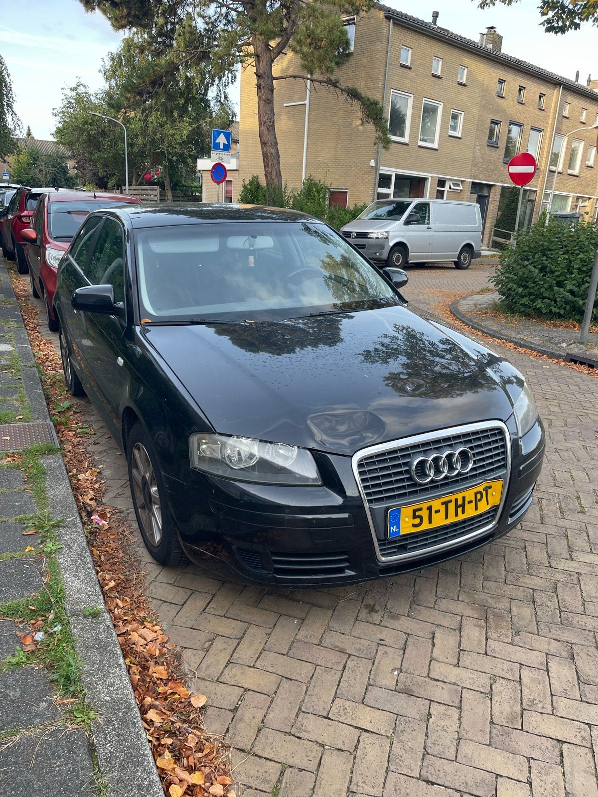 Audi A3 1.6 75KW 3D 2006 Zwart, Ophalen of Verzenden, Voor, Audi, Motorkap