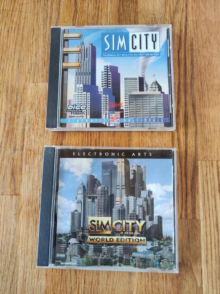 Sim City & Sim City 3000 World Edition PC Games, Spelcomputers en Games, Ophalen of Verzenden, Gebruikt, Strategie en Constructie