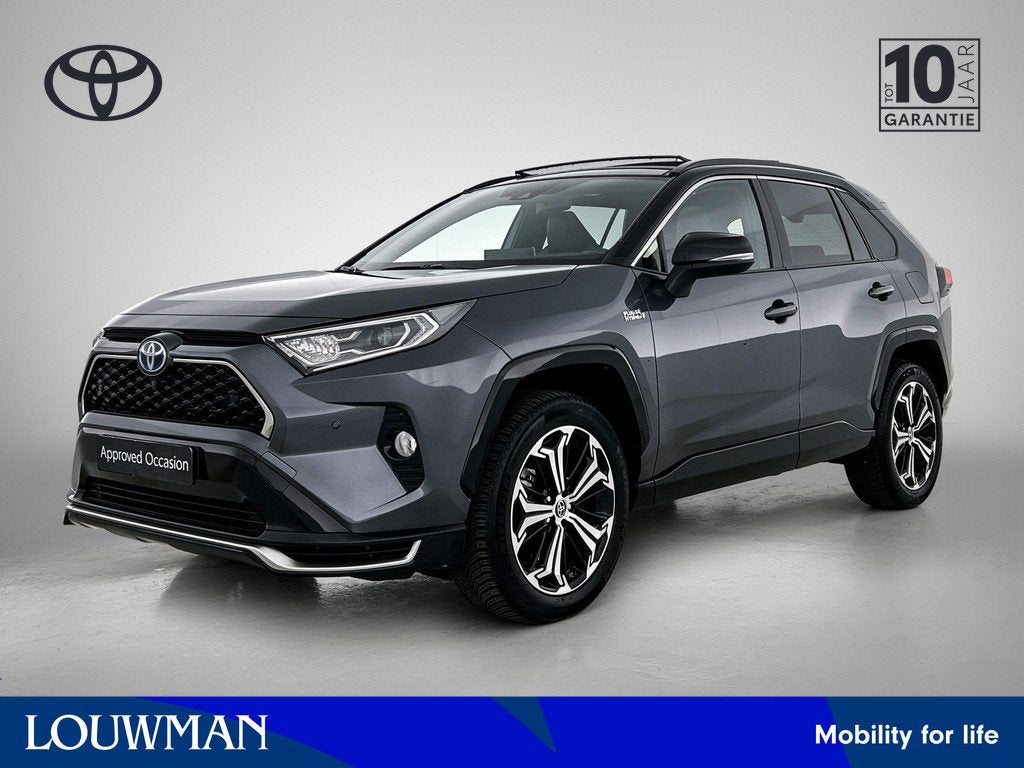 Toyota RAV4 2.5 Plug-in Hybrid AWD Bi-Tone Plus | Stoelverwa, Auto's, Toyota, Automaat, 12 maanden, Gebruikt, Zwart