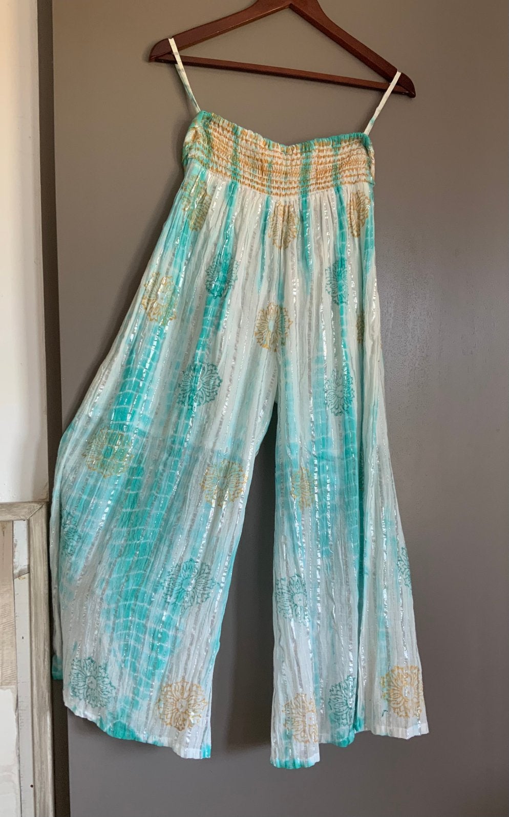 Ibizastyle Omslagblouse en broek met elastische band mt 40, Kleding | Dames, Overige Dameskleding, Ophalen of Verzenden, Nieuw