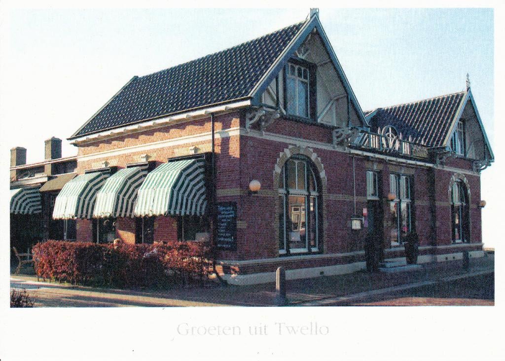 035 Twello - Groeten uit ...  Stations koffiehuis, Verzenden, 1980 tot heden, Ongelopen, Gelderland