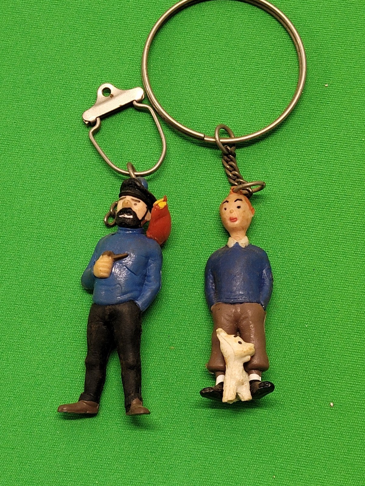 Vintage sleutelhangers Kuifje rintin, Verzamelen, Sleutelhangers, Ophalen of Verzenden, Gebruikt, Knuffel of Figuurtje