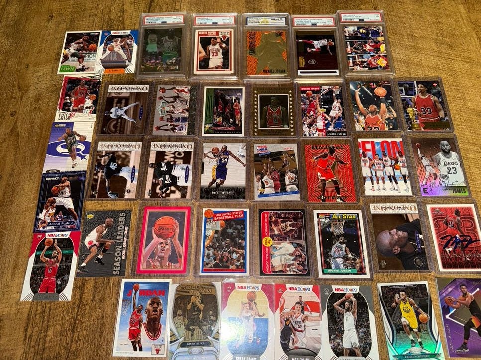 Grote collectie NBA basketbal kaarten - Michael Jordan, Ophalen, Gebruikt, Overige sporten, Spelerskaart