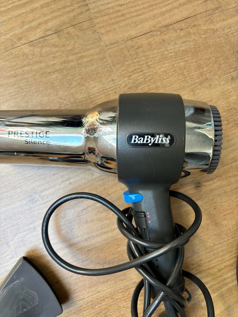 BaByliss Prestige Silence Föhn met Diffuser, Ophalen of Verzenden, Zo goed als nieuw, Haarverzorging