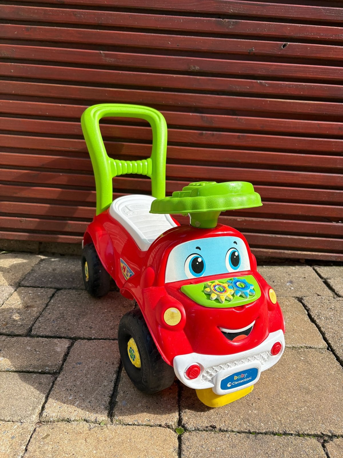 Clementoni Baby Loopauto Rood, Ophalen, Zo goed als nieuw, Loopvoertuig