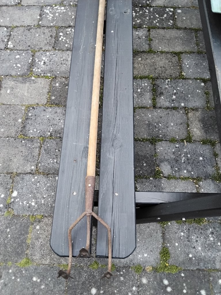 3 tand, Tuin en Terras, Hand-tuingereedschap, Ophalen, Gebruikt