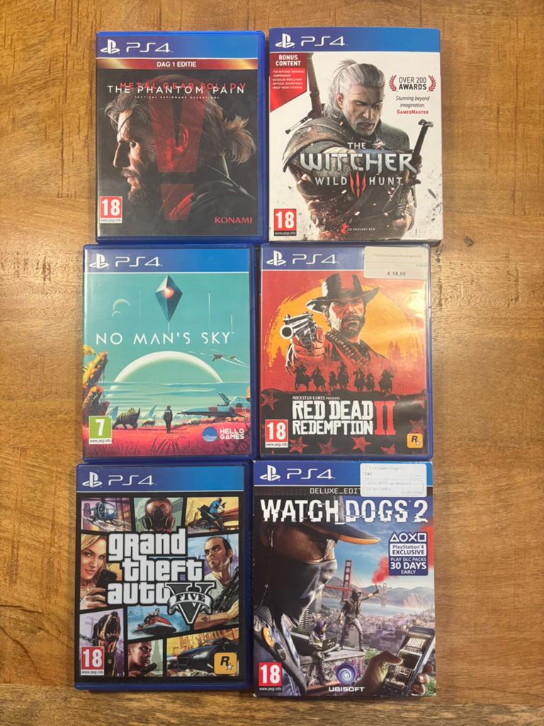 Verschillende games voor de Playstation 3 en playstation 4, Spelcomputers en Games, Avontuur en Actie, Vanaf 18 jaar, 1 speler