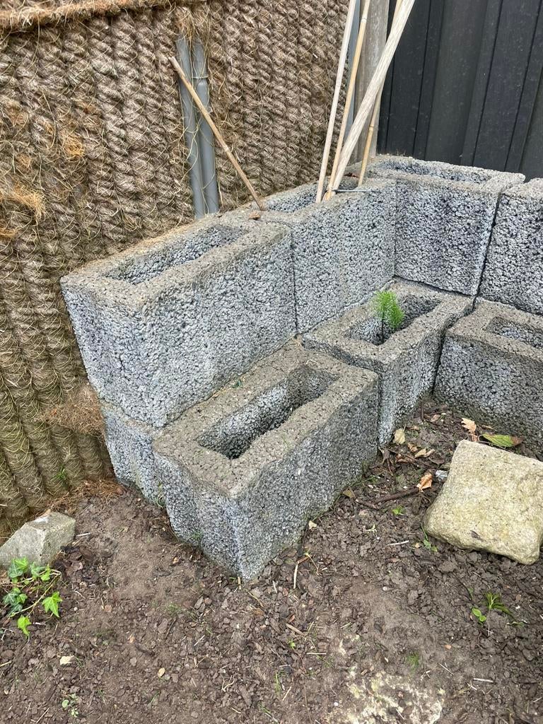 Gratis - Stapelblok 14x, Tuin en Terras, Ophalen, Minder dan 30 cm, Rond, Zo goed als nieuw
