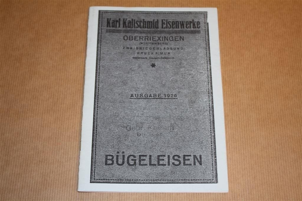 Catalogus Strijkijzers - Kaltschmid - 1926, Boeken, Ophalen of Verzenden, Gelezen