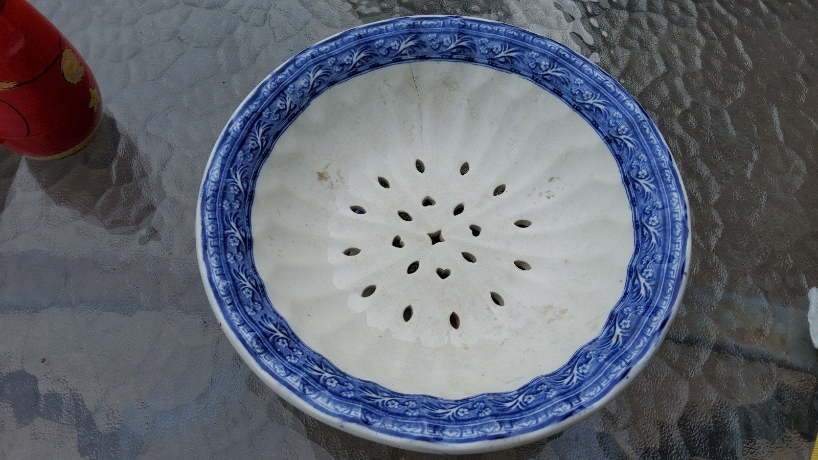Antiek fruittest Wedgwood met merkjes en Luxemburg decor., Antiek en Kunst, Antiek | Keramiek en Aardewerk, Ophalen of Verzenden