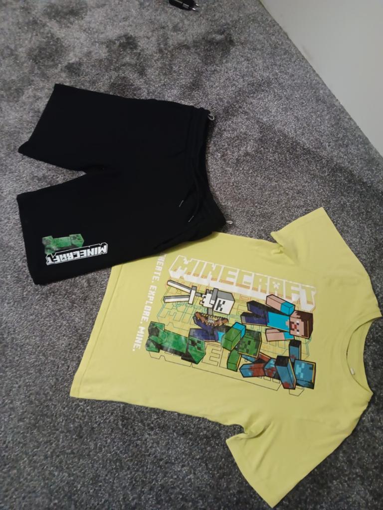 Minecraft pakje maat 134-140 (9-10 jaar), Ophalen of Verzenden, Gebruikt, Maat 134
