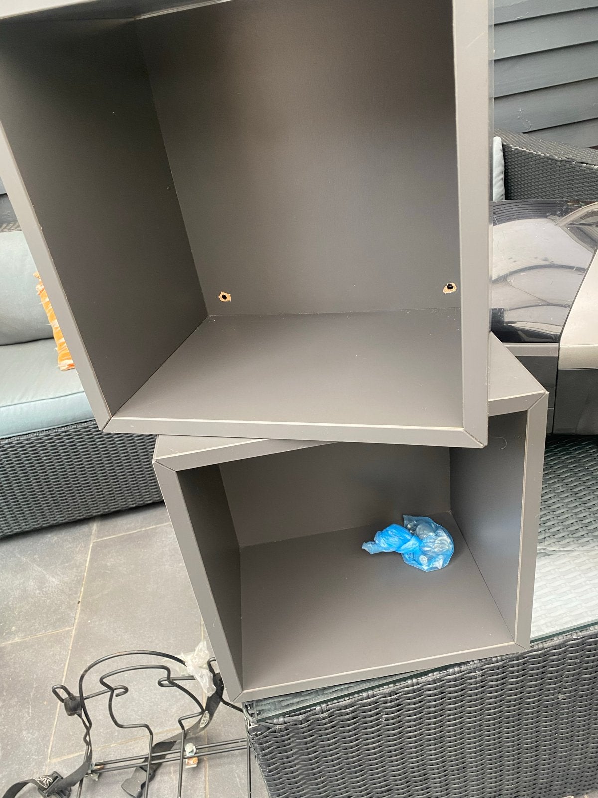 IKEA EKET kasten - 2 stuks, donkergrijs, Ophalen, Gebruikt