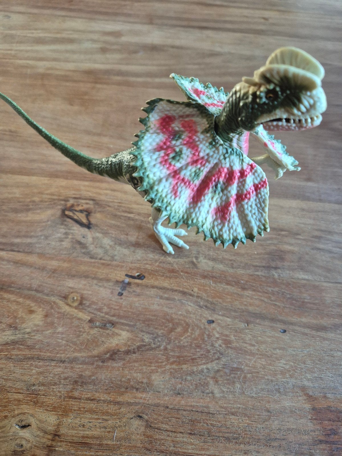 Jurassic Park Dilophosaurus Figuur - Vintage Speelgoed, Ophalen of Verzenden, Gebruikt