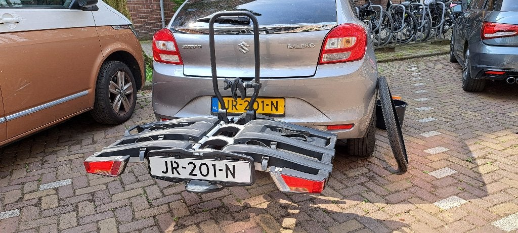 Fietsendrager Thule Easyfold XT3 934, Ophalen, 3 fietsen of meer, Gebruikt, Elektrische fiets