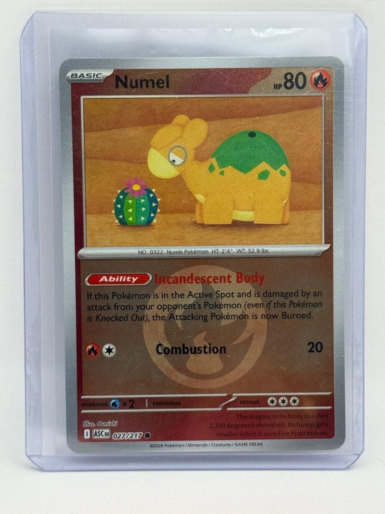 Numel [Energy] #27 Pokemon Ascended Heroes, Ophalen of Verzenden, Nieuw, Losse kaart, Foil