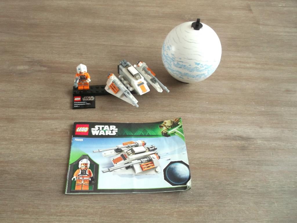 lego star wars 75009 snowspeeder and planet hoth (2013), Ophalen of Verzenden, Gebruikt, Complete set, Lego