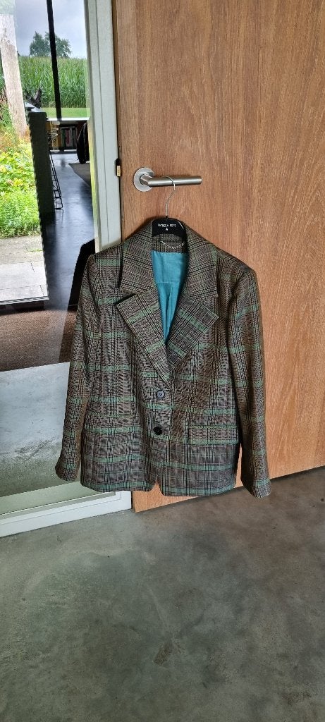 Prachtige DRYKORN blazer, ruitpatroon,maat 2, Drykorn, Ophalen of Verzenden, Zo goed als nieuw, Jasje