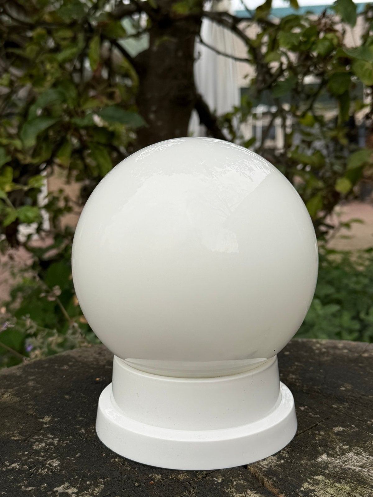 Bollamp plafonniere plafondlamp bol, Ophalen, Gebruikt, Vintage, Wit