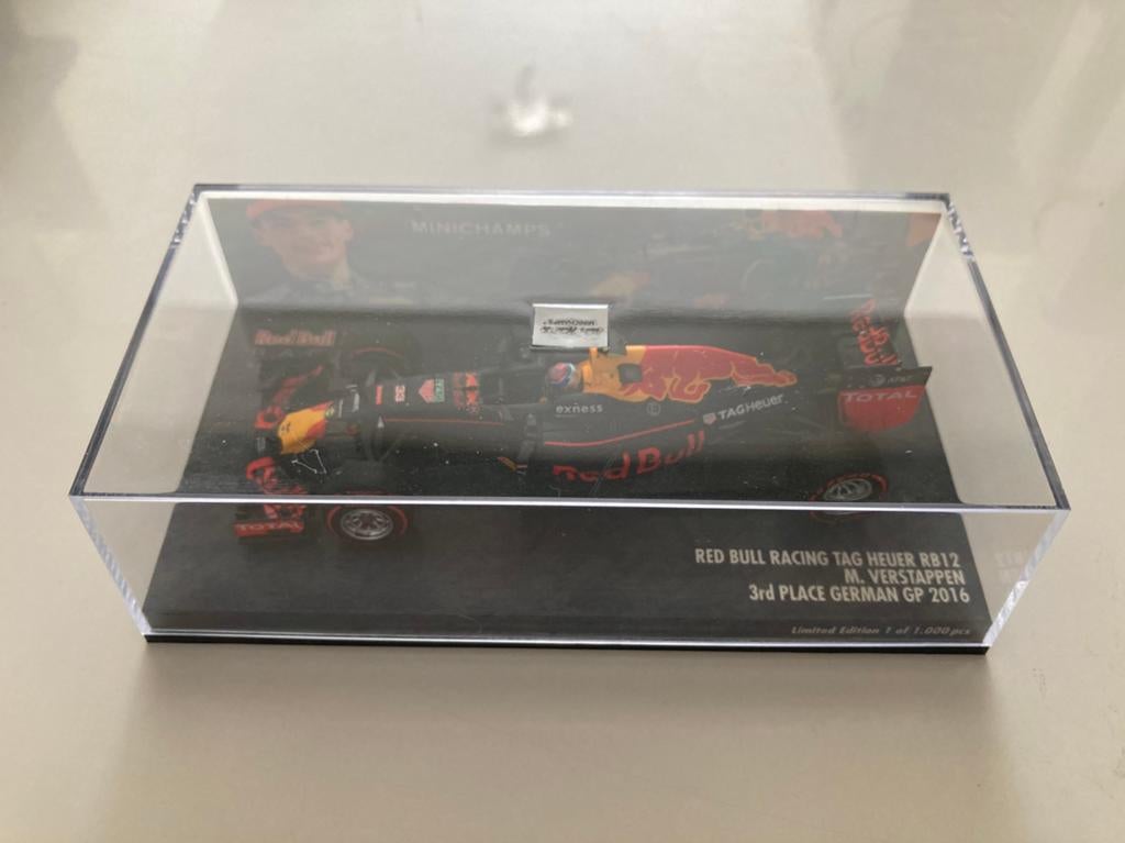Max Verstappen rb12 german gp 2016 limited edition, Ophalen of Verzenden, Nieuw, Auto, MiniChamps