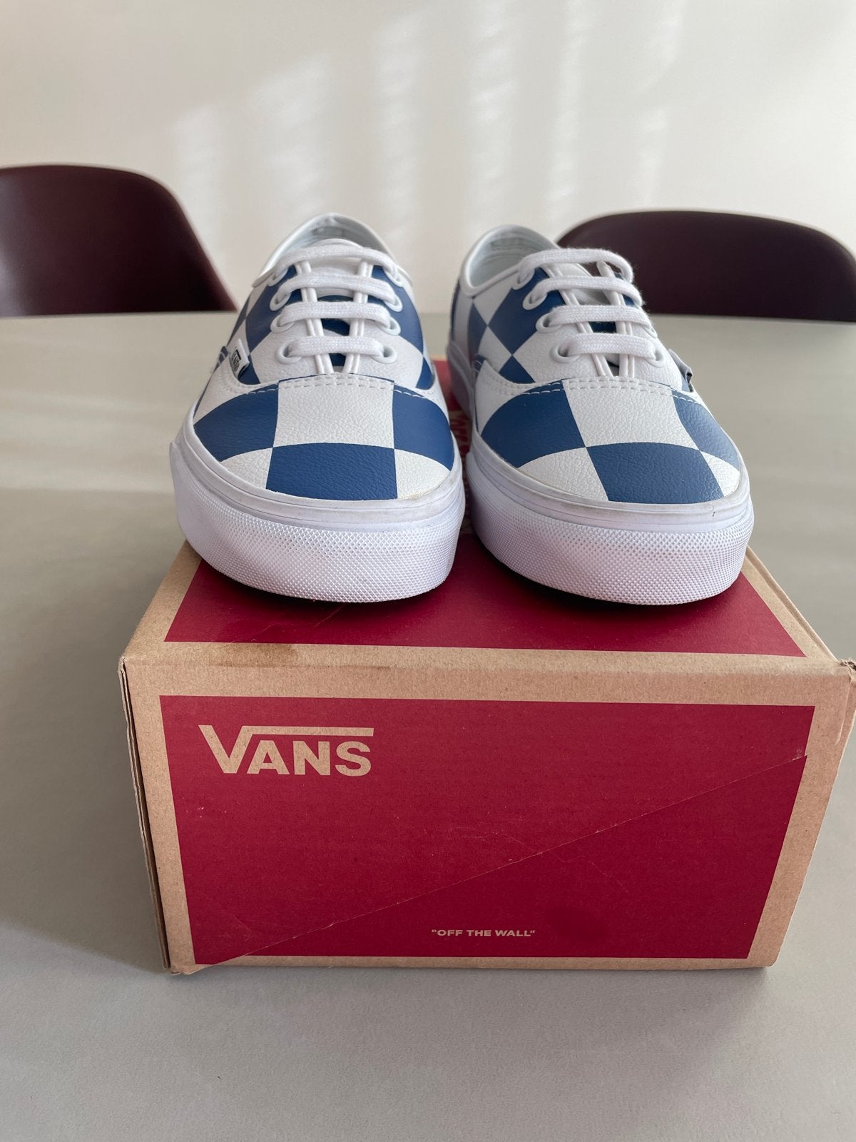 Nieuwe Vans Authentic Checkerboard Sneakers maat 38, Blauw, Nieuw, Ophalen of Verzenden, Sneakers of Gympen