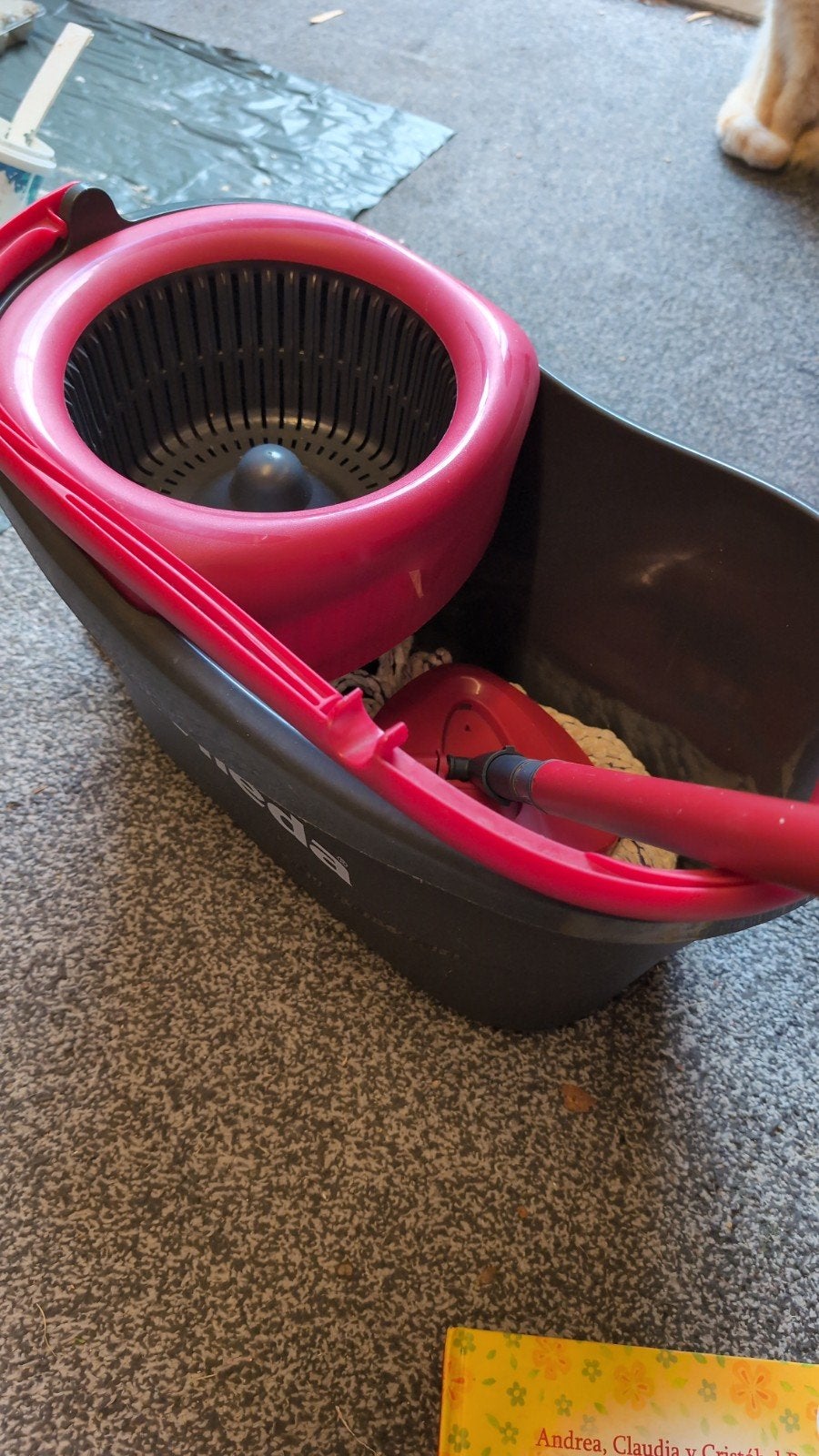 Vileda EasyWring & Clean Dweilsysteem met Emmer, Ophalen, Dweilemmer, -bak, of -wagen