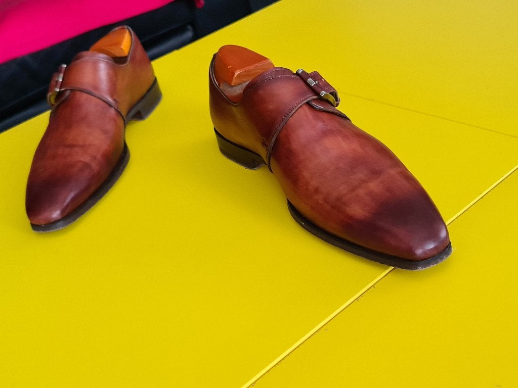 Magnanni gesp schoenen met Cognac bruine kleur maat 40, Kleding | Heren, Schoenen, Bruin, Verzenden, Magnanni, Gespschoenen