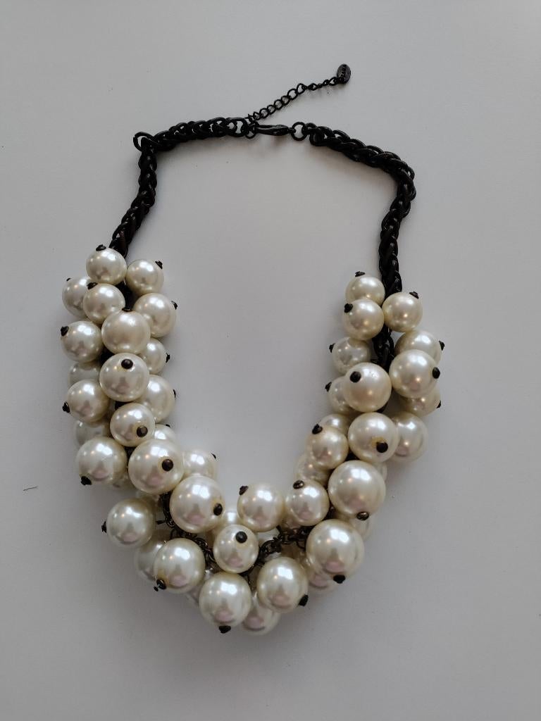 Necklace Zara with big pearls, Ophalen of Verzenden, Overige materialen
