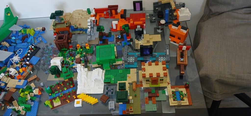 LEGO MINECRAFT WERELD, Ophalen of Verzenden, Zo goed als nieuw, Losse stenen, Lego