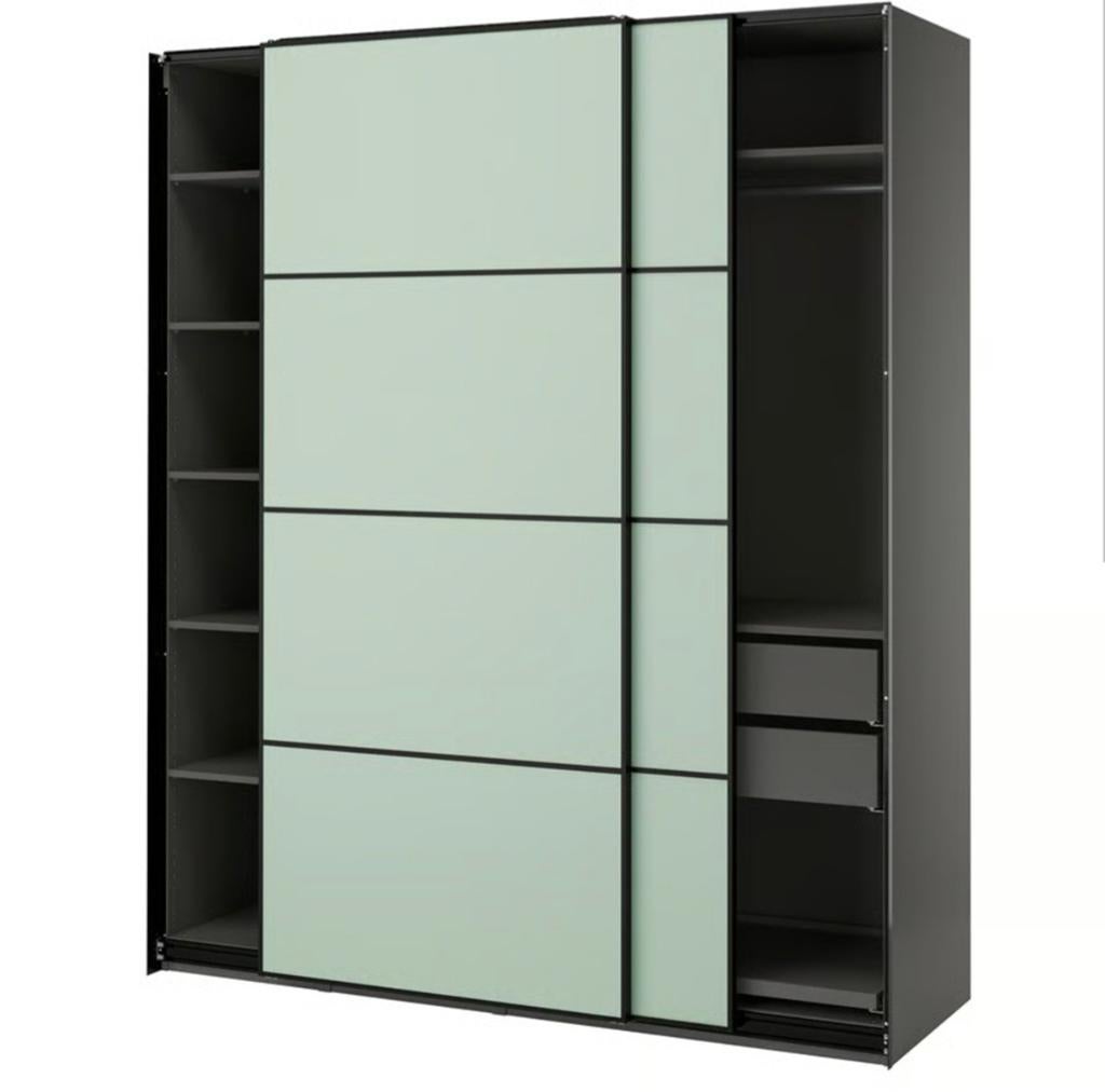 Ikea PAX kledingkast met schuifdeuren  200 cm, Huis en Inrichting, Kasten | Kledingkasten, Ophalen, Kruisweide 1, 4814RW Breda
