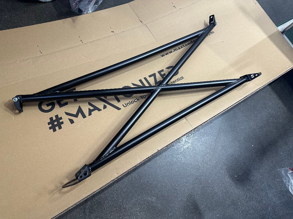 JapPower X-bar veerpootbrug strutbar - Honda Civic 92-00