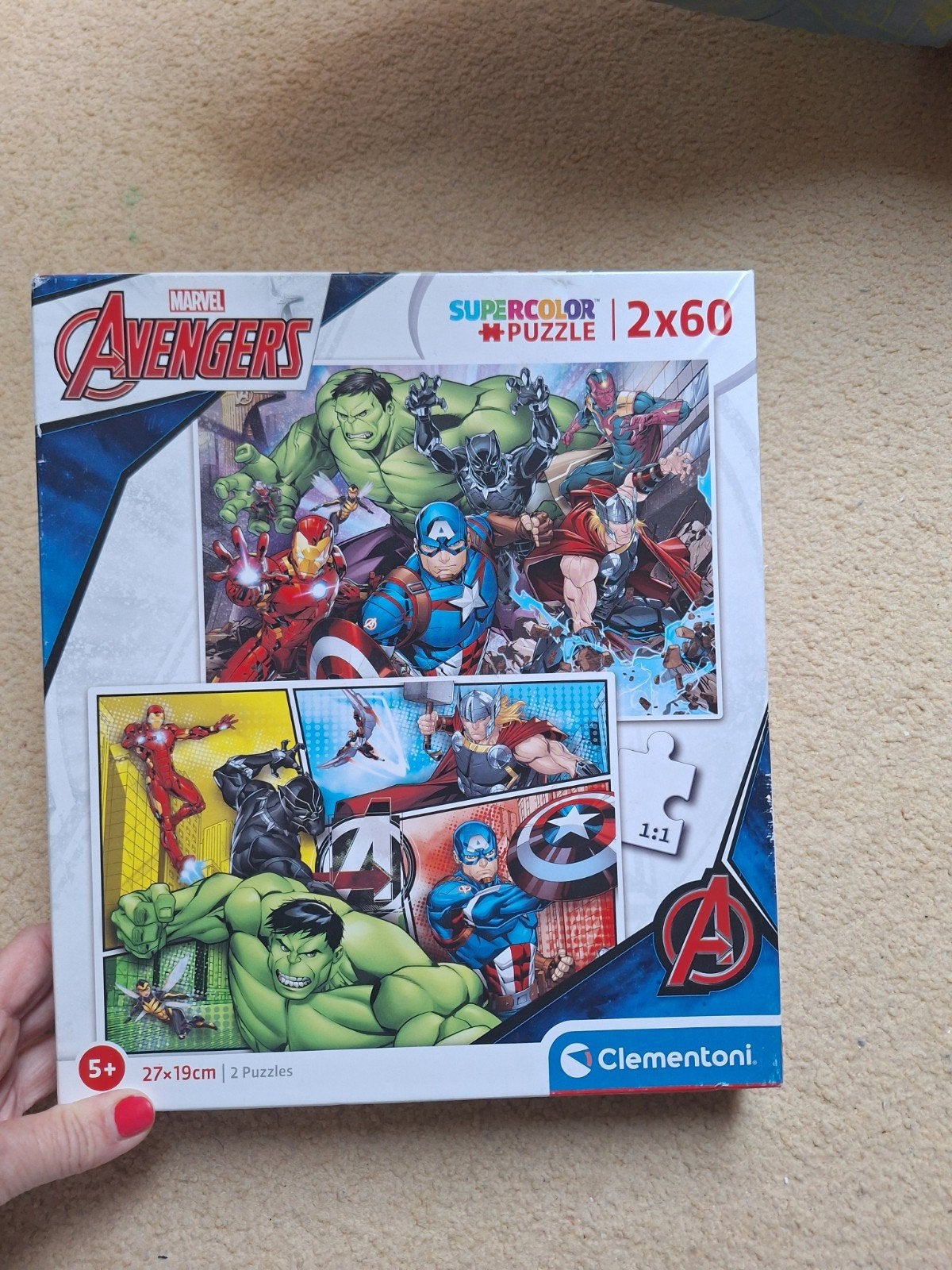 marvel puzzel, 2x 60 stukjes. Sint of Kerst, Ophalen of Verzenden