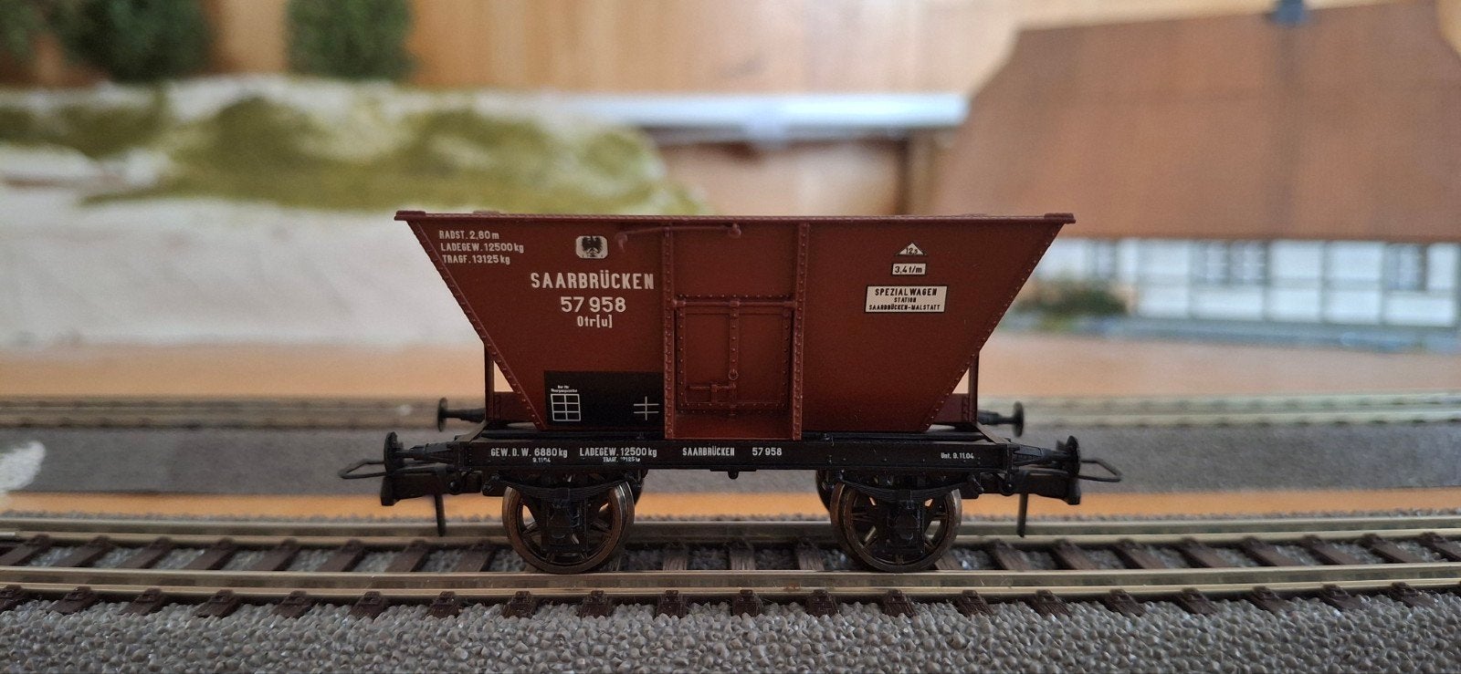 Brawa 48781 Kolenhoppperwagen - Zo goed als nieuw in doos, Hobby en Vrije tijd, Modeltreinen | H0, Overige merken, Gelijkstroom of Wisselstroom