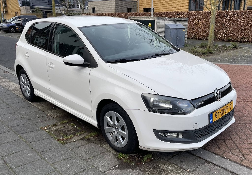 Volkswagen Polo 1.2 TDI 55KW BM 2012 Wit, Auto's, Voorwielaandrijving, Zwart, 1199 cc, 96 €/maand