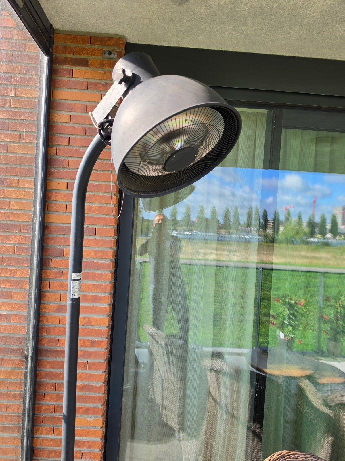 Elektrische terrasverwarmer - Zo goed als nieuw, Vloer, Zo goed als nieuw, Waterbestendig, Ophalen