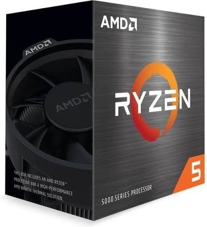 AMD Ryzen 5 5000 Serie Processor met Wraith Koeler, Computers en Software, Processors, Ophalen, Zo goed als nieuw, AMD Ryzen 5 5000 Series