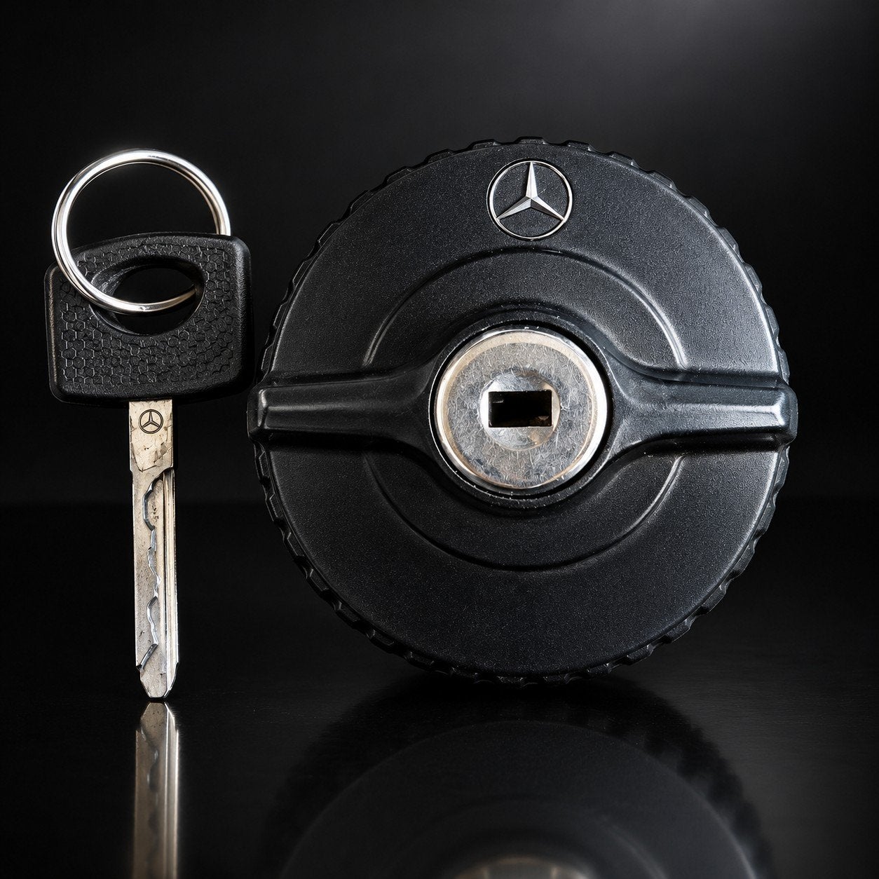 Mercedes-Benz Tankdop met Sleutel, Ophalen of Verzenden, Gebruikt, Mercedes-Benz