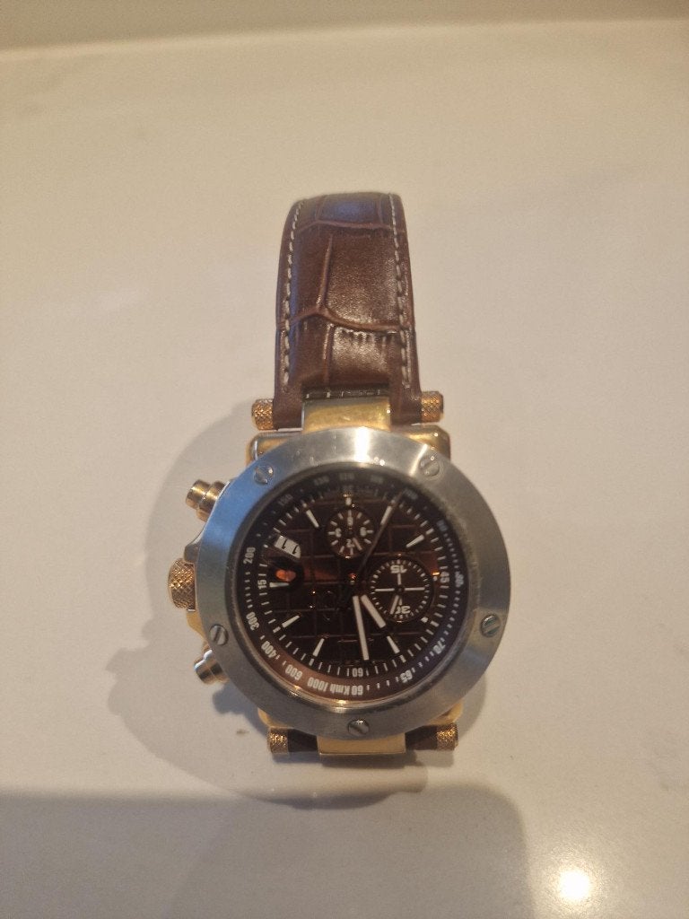 GUESS COLLECTION (GC) Polshorloge voor heren, Overige merken, Leer, Staal, Polshorloge