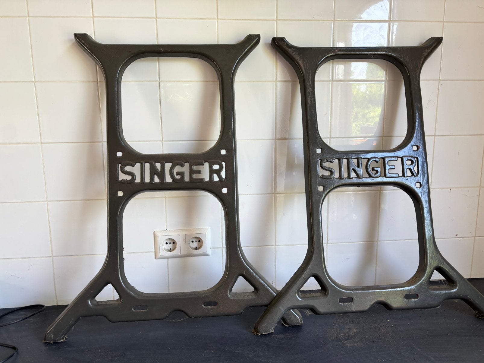 Vintage set singer poten, zeldzaam, Ophalen