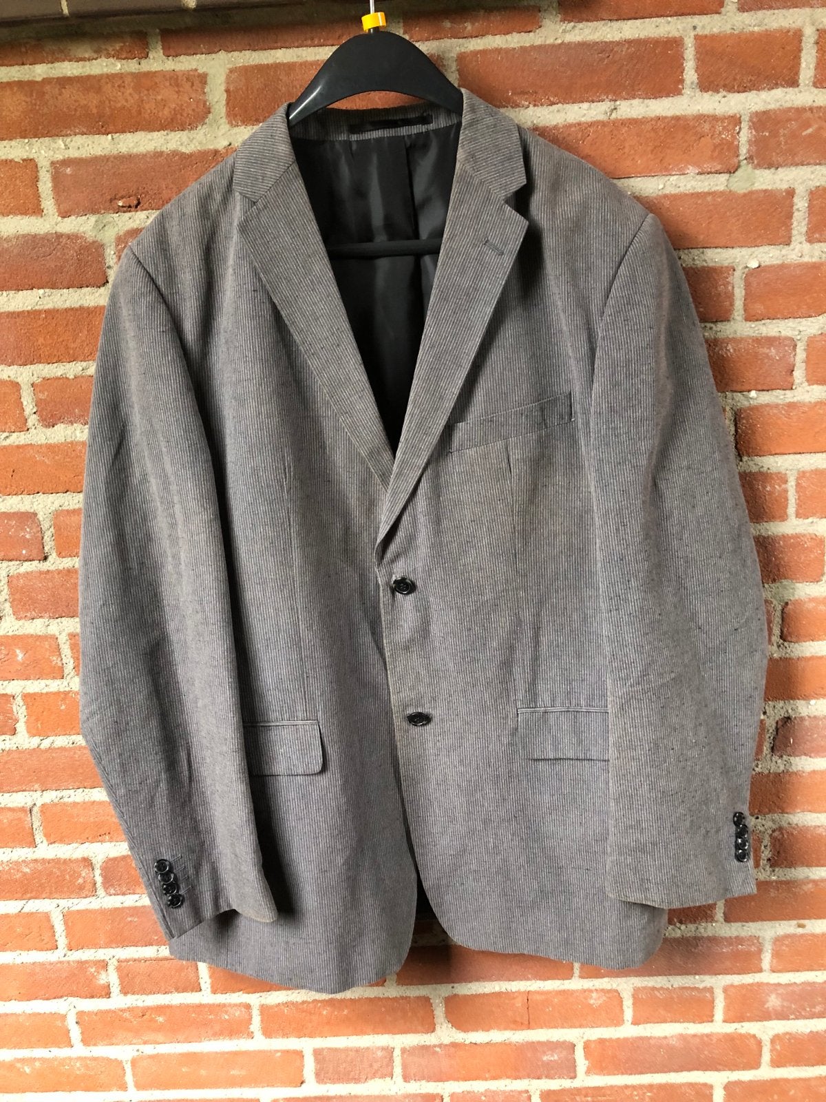 BIAGGINI bkazer/ jasje Grijs Linnen/ Katoen Mt 56, Ophalen of Verzenden, Zo goed als nieuw, Maat 56/58 (XL), Grijs