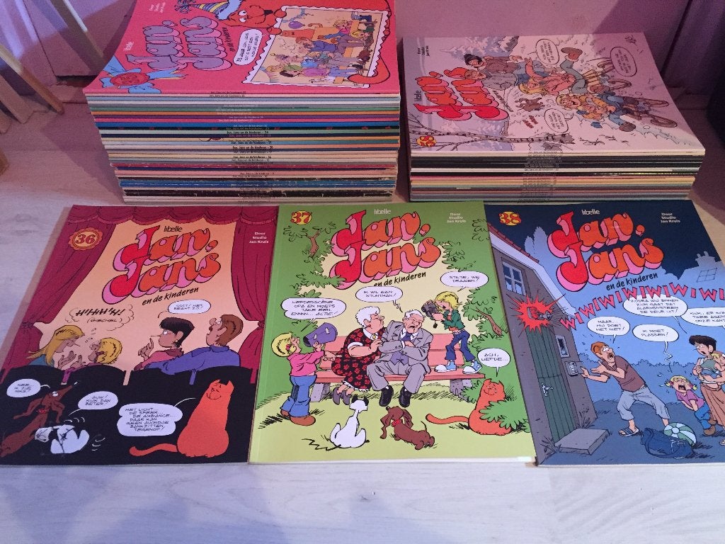 Jan Jans Serie 1 t/m 74 compleet plus zeer veel mooie spec., Boeken, Stripboeken, Complete serie of reeks, Ophalen of Verzenden