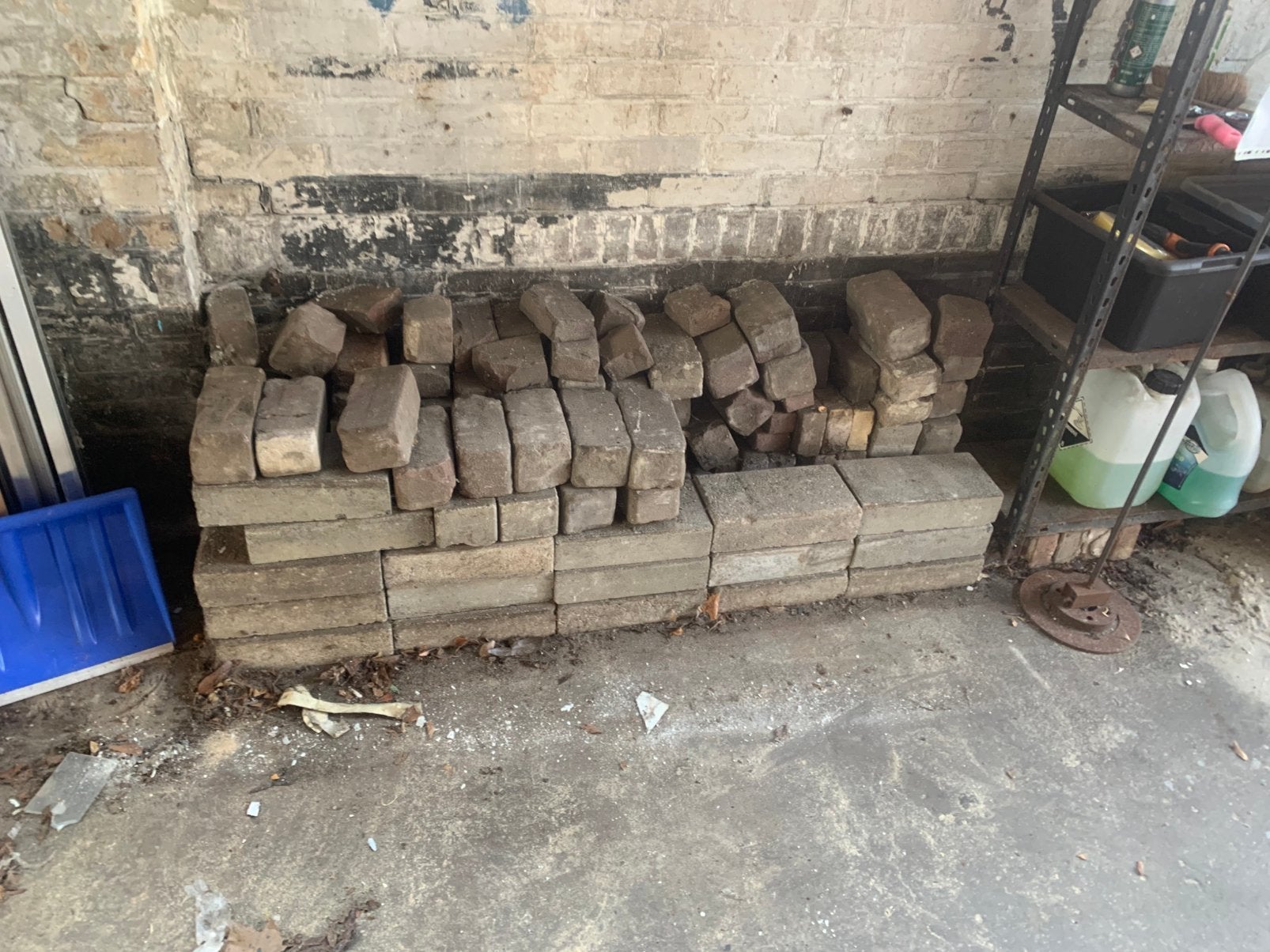 Div stenen, straatstenen, tuin gratis, Ophalen, Gebruikt, Beton, Klinkers